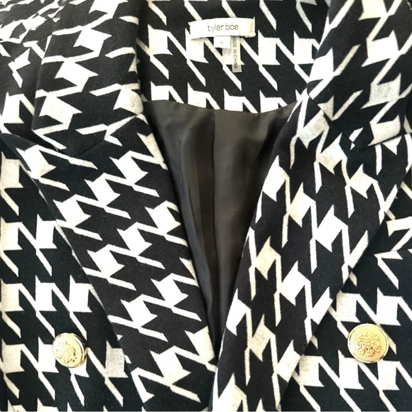 Tyler Böe houndstooth blazer Size Large Tyler Boe - Picture 4 of 12